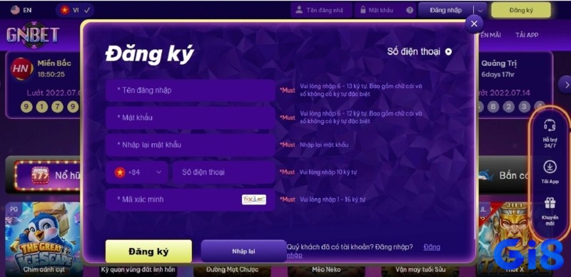 Đăng ký Gnbet như thế nào?