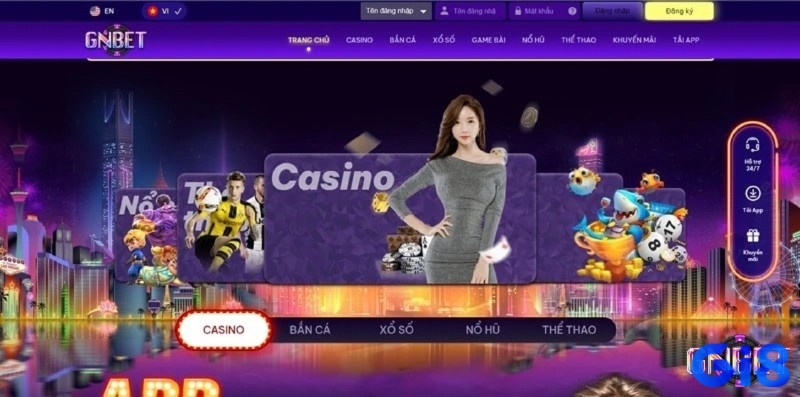 Kho trò chơi hấp dẫn của Gnbet
