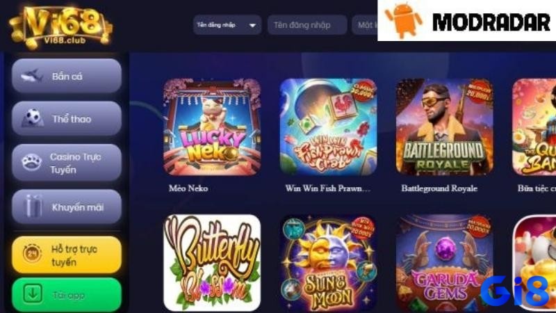 Kho game Vi68 có những trò chơi nổi bật gì?