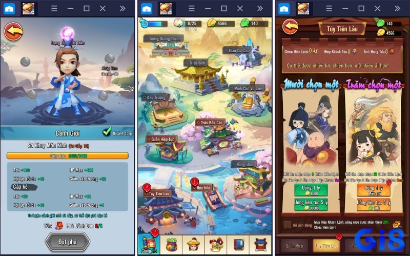 Đồ họa trong Game Đại Hiệp Piu Piu được chăm chút tỉ mỉ với phong cách Q-version dễ thương
